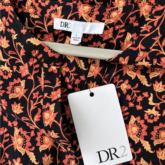 DR2 Red and Orange Pleated Midi Sundress - Picture 2 of 3